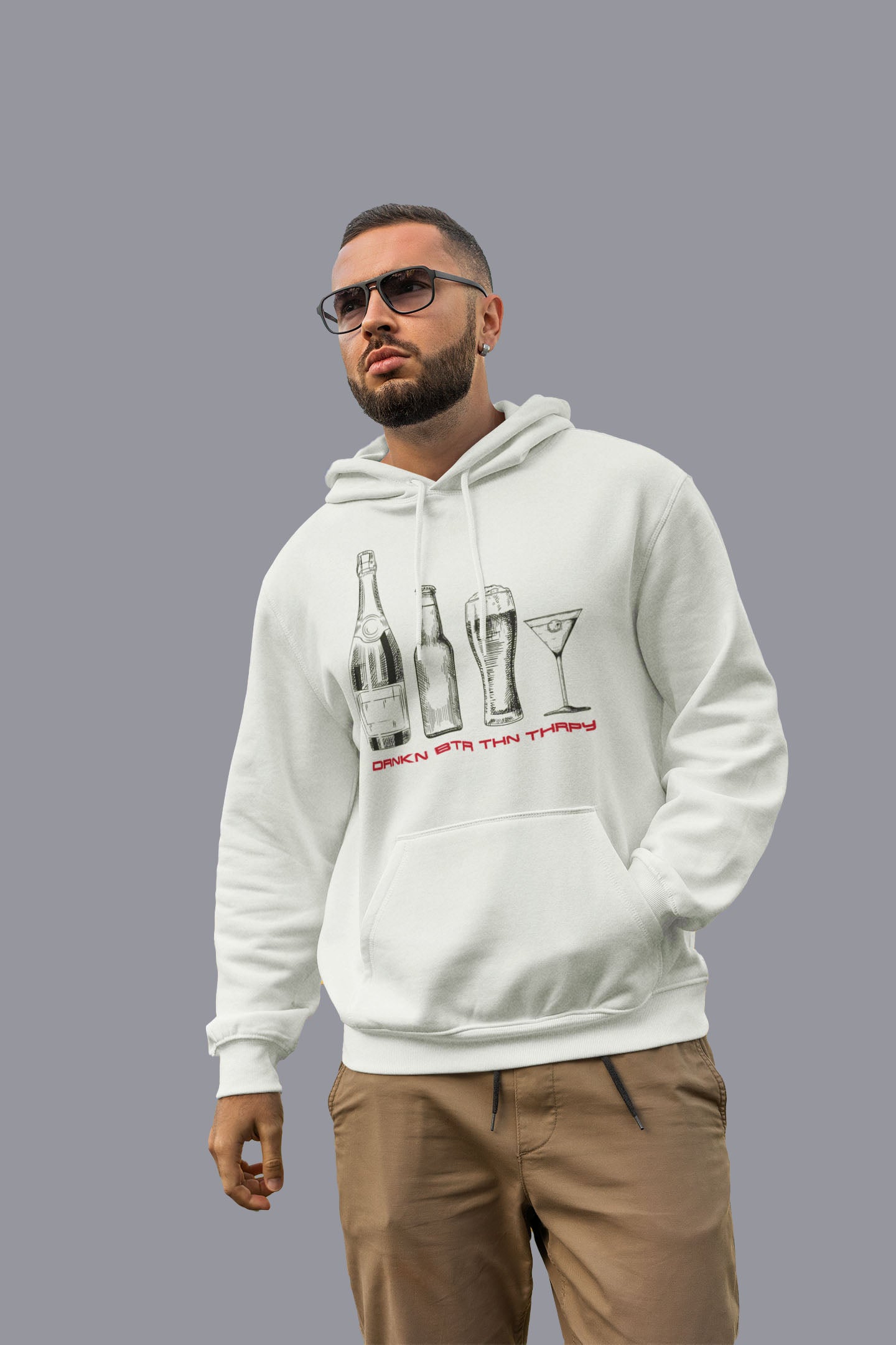 CLRD SNKR Drinking Hoodie