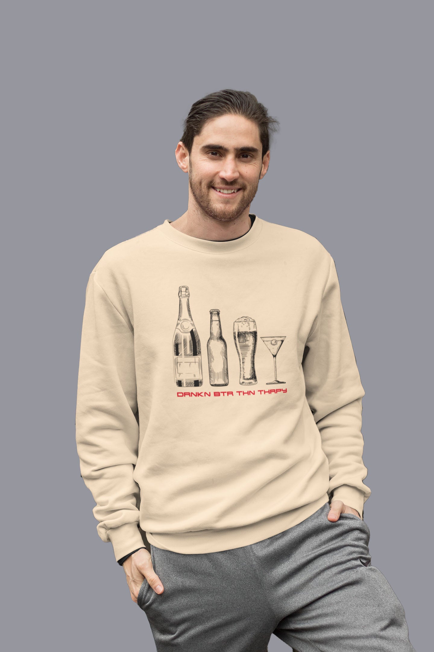 CLRD SNKR Drinking Sweatshirt