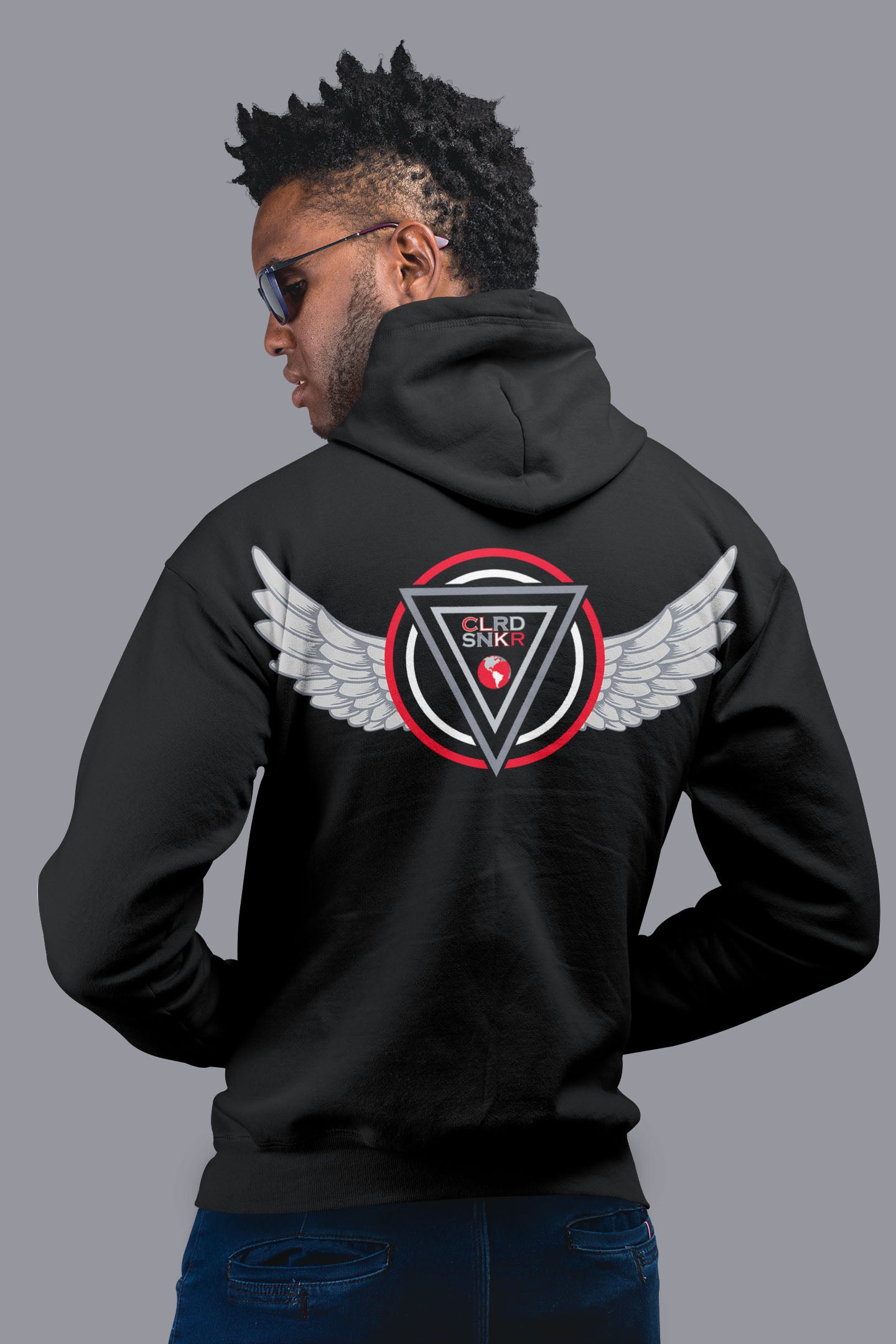 CLRD SNKR Logo Wings Hoodie