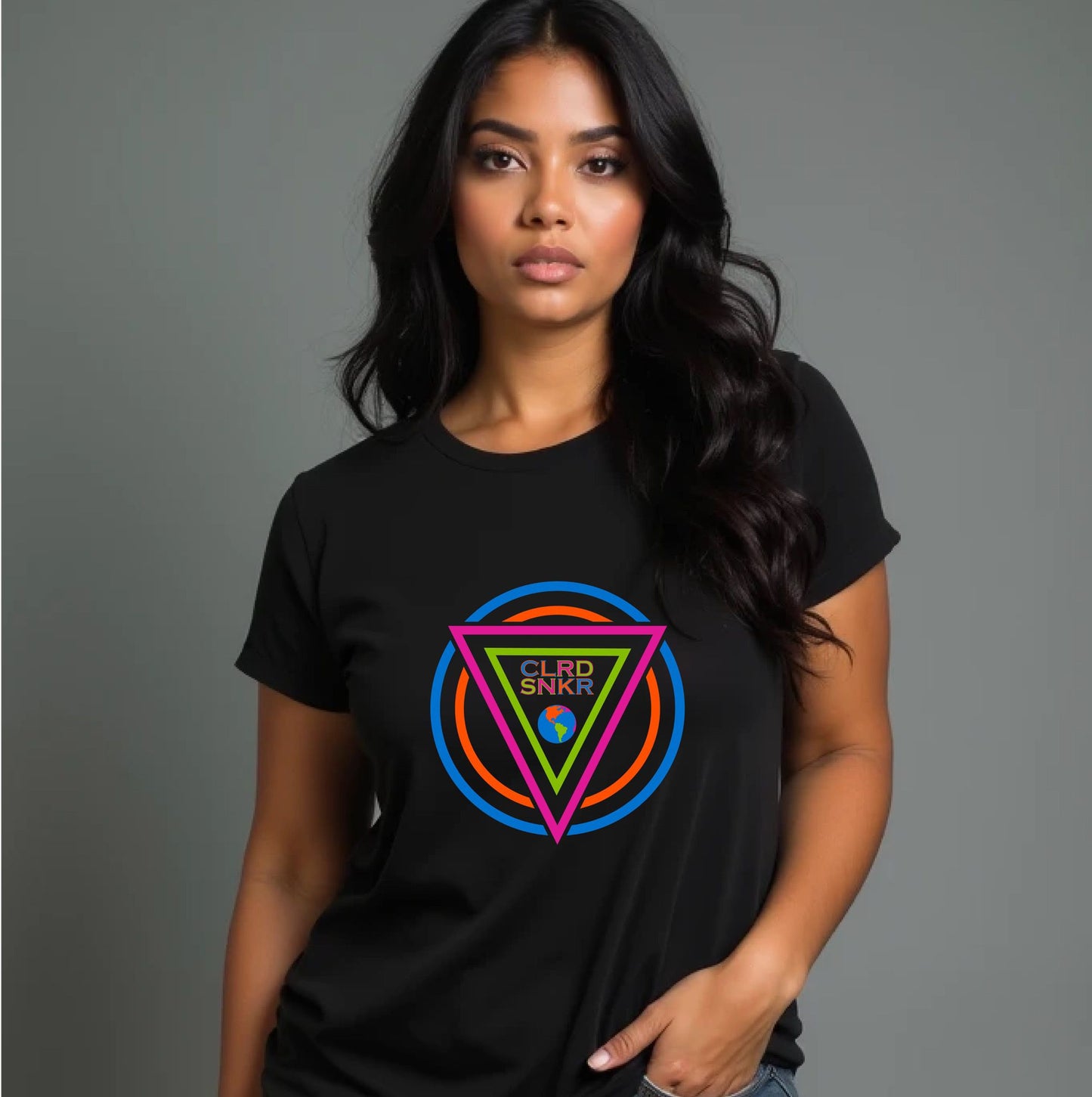 CLRD SNKR Logo Shirt Blue Women