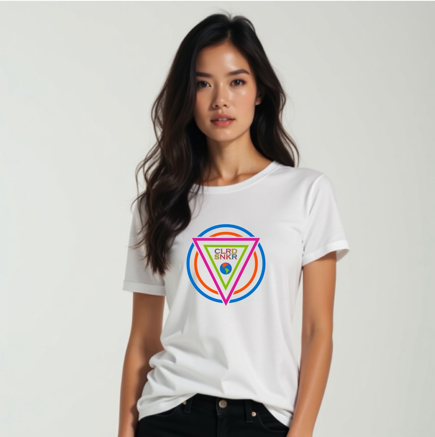 CLRD SNKR Logo Shirt Blue Women